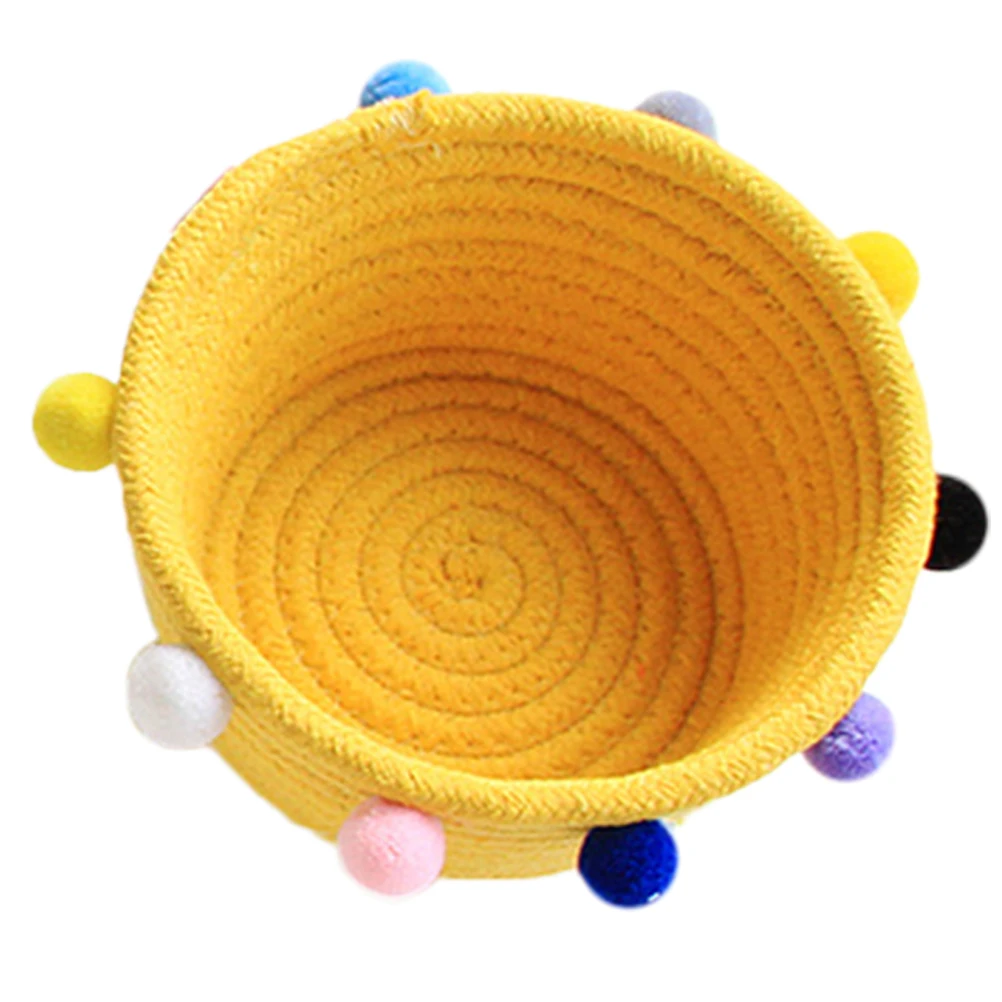Cotton Rope Storage Basket Woven Fabric Organizer Multifunctional Baskets Utility Sundries Container Bedroom Home Decor Style
Cotton Rope Storage Basket Woven Fabric Organizer Multifunctional Baskets Utility Sundries Container Bedroom Home Decor Style