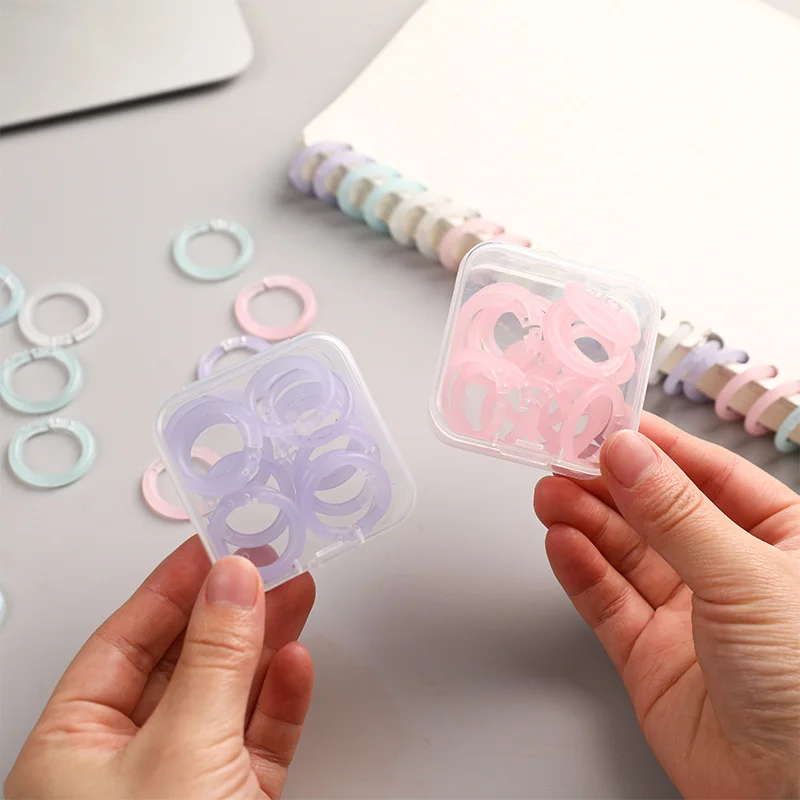 20pcs/box Colorful Loose Leaf Binder Rings Plastic Detachable Binding Buckles DIY Notebook Office File Organizer Accessories
20pcs/box Colorful Loose Leaf Binder Rings Plastic Detachable Binding Buckles DIY Notebook Office File Organizer Accessories