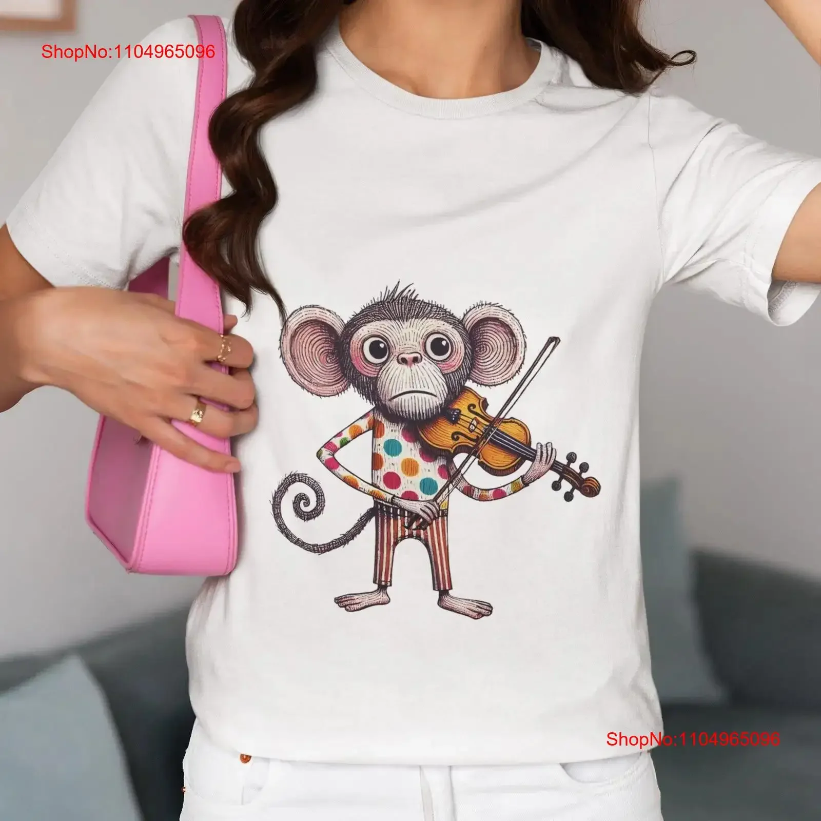 Monkey Playing Violin T Shirt Cute Animal Musician Funny Musical InstrumenT Unique Lover Top vintage Washed homme Unisex
Monkey Playing Violin T Shirt Cute Animal Musician Funny Musical InstrumenT Unique Lover Top vintage Washed homme Unisex