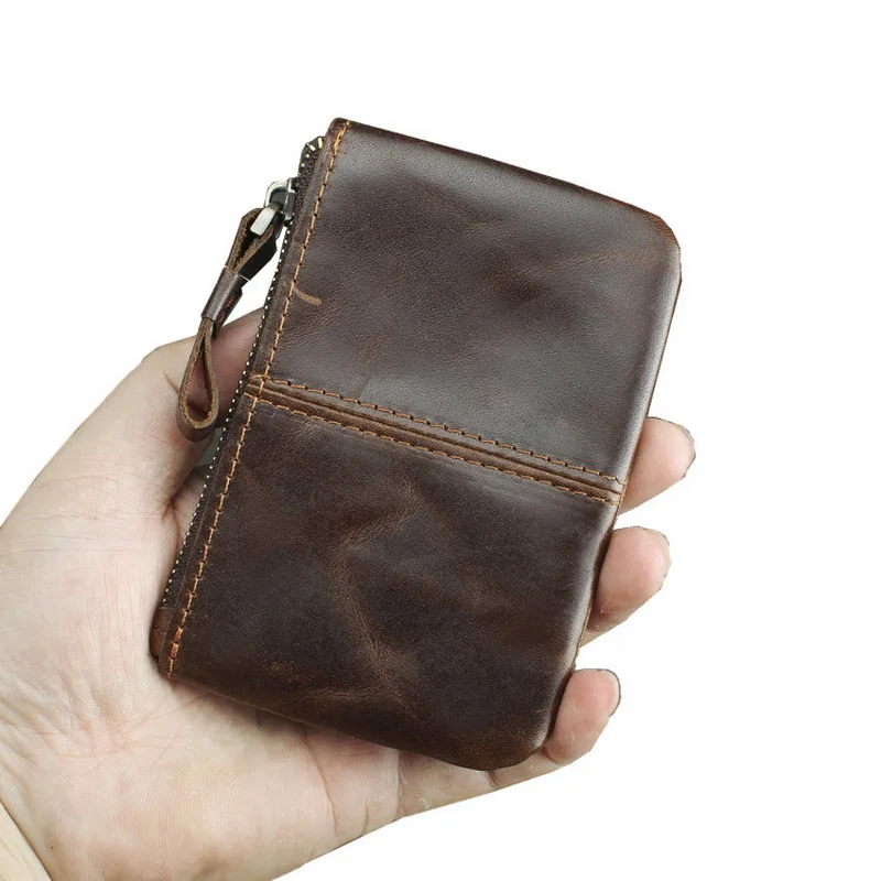 Vanlemn Crazy Horse Leather Zero Wallet Coin Wallet Women's Leather Small Wallet Mini Short Zipper Men's Small Wallet
Vanlemn Crazy Horse Leather Zero Wallet Coin Wallet Women's Leather Small Wallet Mini Short Zipper Men's Small Wallet