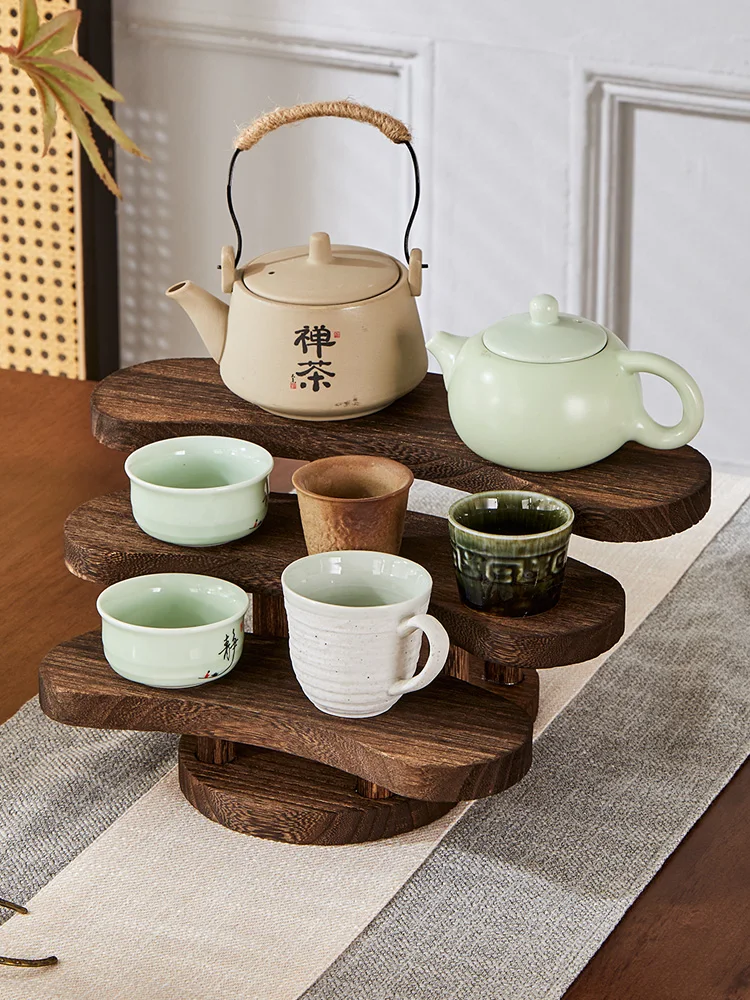 Multi-Layer Wood Tea Set Display Stand Home Storage Ra Skin Care Jewelry owcase Tea Cup Holder Organizing elf
Multi-Layer Wood Tea Set Display Stand Home Storage Ra Skin Care Jewelry owcase Tea Cup Holder Organizing elf