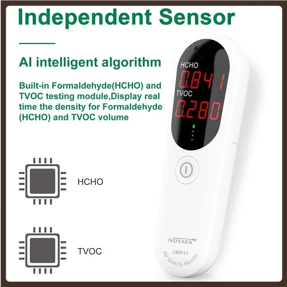 ZHOUCE JMS11 Multifunctional Air Quality HCHO CO2 Tester LED Digital Display Humidity Temperature Monitor Light Alarm Smart Home
ZHOUCE JMS11 Multifunctional Air Quality HCHO CO2 Tester LED Digital Display Humidity Temperature Monitor Light Alarm Smart Home