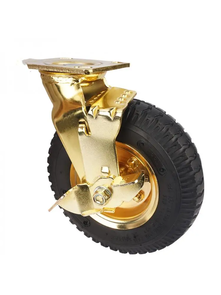 1 Pc 8 Inch Gold Caster Inflatable Rubber Wheel Universal Heavy Hotel Trolly Wheels Office Chair Wheels
1 Pc 8 Inch Gold Caster Inflatable Rubber Wheel Universal Heavy Hotel Trolly Wheels Office Chair Wheels
