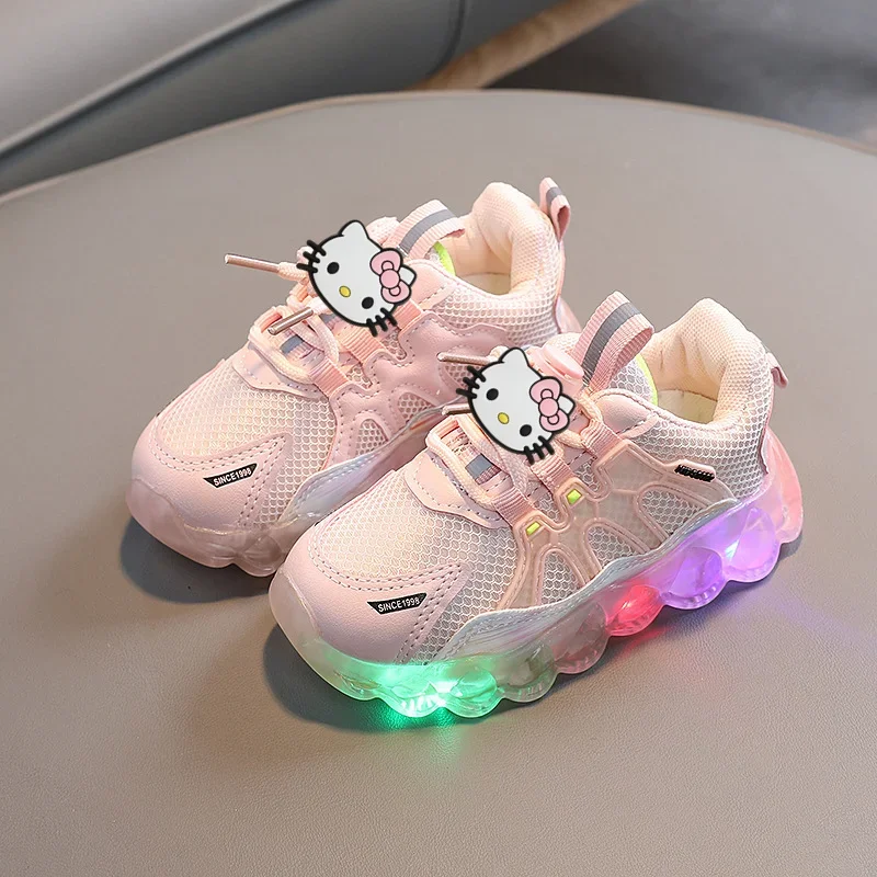 Sanrio Baby Kids cute Casual Shoes hello kitty Summer Girls Mesh Toddler Shoes Spring Fall Boys LED Flashing Breathable Sneakers
Sanrio Baby Kids cute Casual Shoes hello kitty Summer Girls Mesh Toddler Shoes Spring Fall Boys LED Flashing Breathable Sneakers