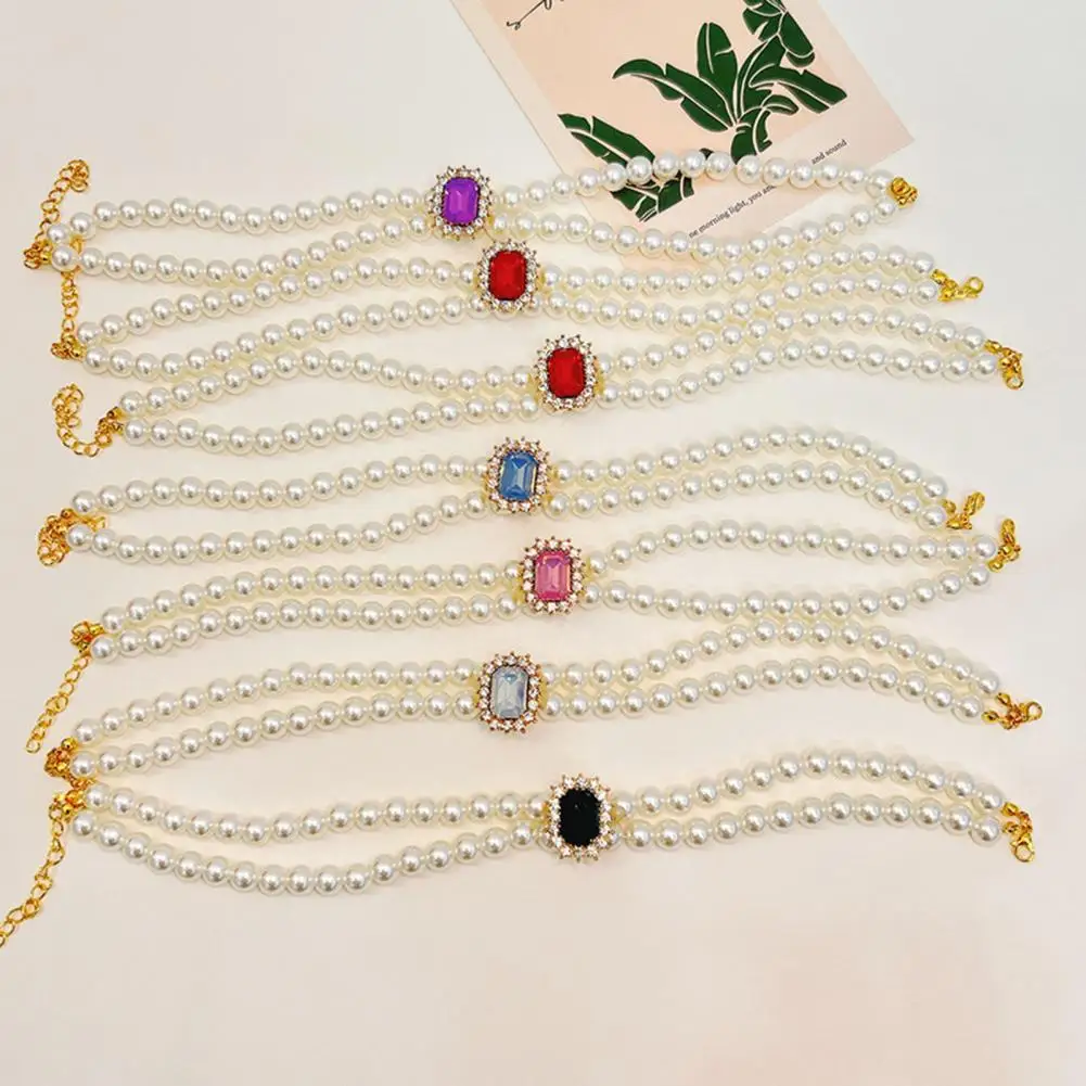 Pet Necklace with Closure Unique Pet Necklace Stylish Rhinestone Pearl Pet Necklace for Dogs Cats Double Layered for Puppy
Pet Necklace with Closure Unique Pet Necklace Stylish Rhinestone Pearl Pet Necklace for Dogs Cats Double Layered for Puppy