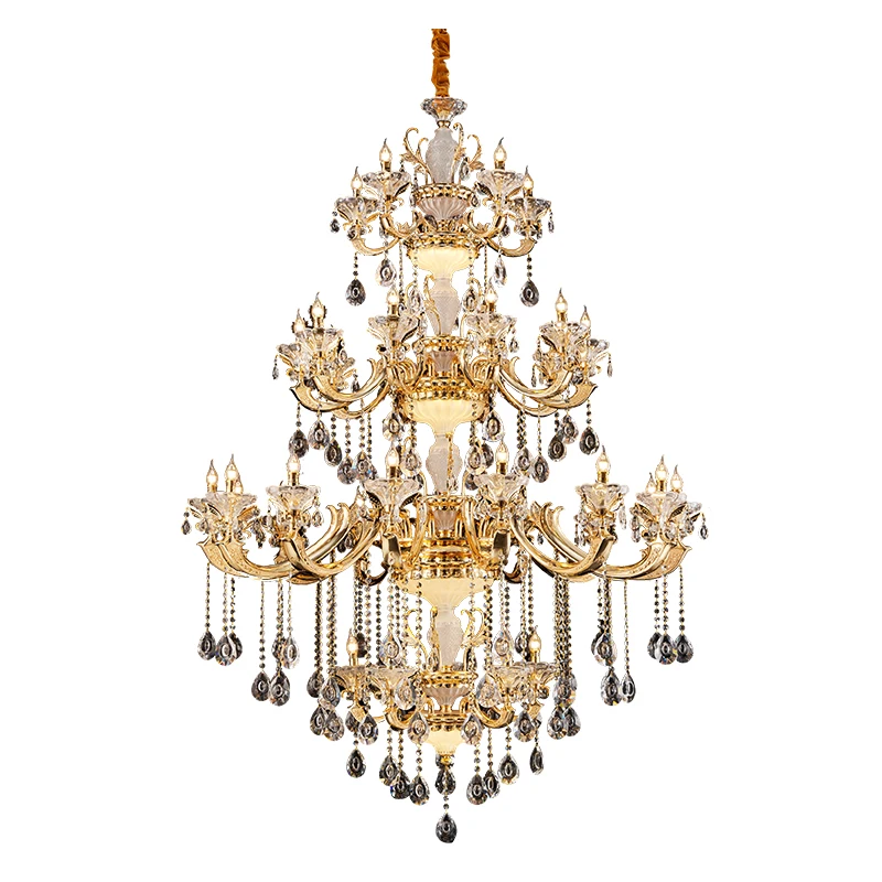Modern Large Crystal Chandelier Light Fixture for Lobby Staircase Foyer Long Spiral Crystal Light Lustre Ceiling Lamp
Modern Large Crystal Chandelier Light Fixture for Lobby Staircase Foyer Long Spiral Crystal Light Lustre Ceiling Lamp