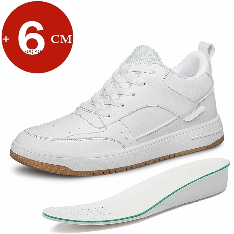 Men's Genuine Leather Elevator Casual Shoes Breathable Black/White Height Increasing Sneakers Fashion Sports 6cm Tall Shoes
Men's Genuine Leather Elevator Casual Shoes Breathable Black/White Height Increasing Sneakers Fashion Sports 6cm Tall Shoes