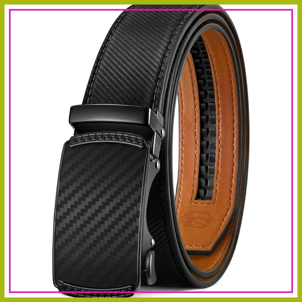 Zitahli Belt Men, Leather Ratchet Belt for Dress Casual Every Day with Adjustable Buckle, Trim to Fit
Zitahli Belt Men, Leather Ratchet Belt for Dress Casual Every Day with Adjustable Buckle, Trim to Fit