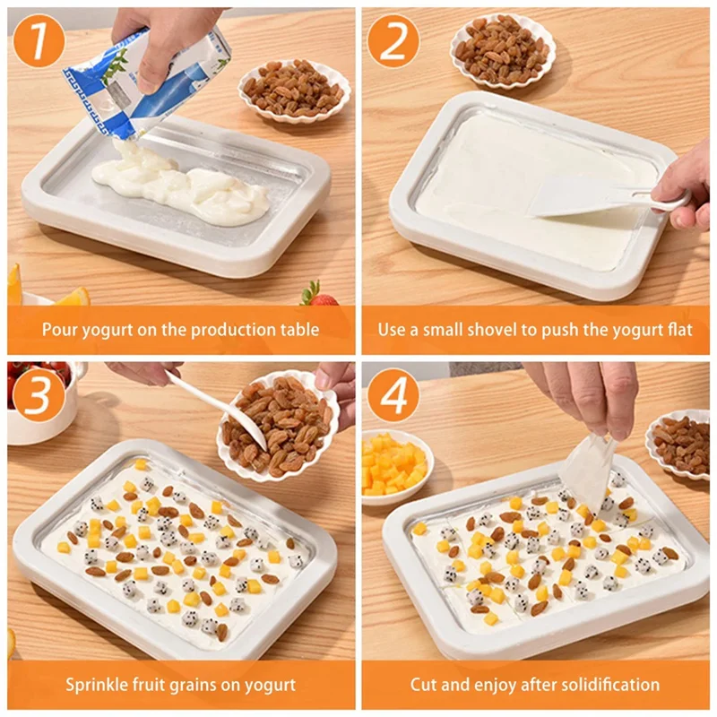 Ice Cream Maker Pan With 2 Scrapers DIY Yogurt Ice Cream Maker Plate Multifunctional Cold Sweet Fried Food Plate-Y48A
Ice Cream Maker Pan With 2 Scrapers DIY Yogurt Ice Cream Maker Plate Multifunctional Cold Sweet Fried Food Plate-Y48A