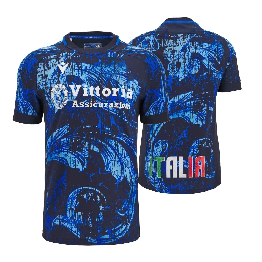 Macron 2024-25 Season Home And Away Jersey Summer Blue And Black Cool Print Fashionable And Versatile Customizable Men's T-Shirt
Macron 2024-25 Season Home And Away Jersey Summer Blue And Black Cool Print Fashionable And Versatile Customizable Men's T-Shirt
