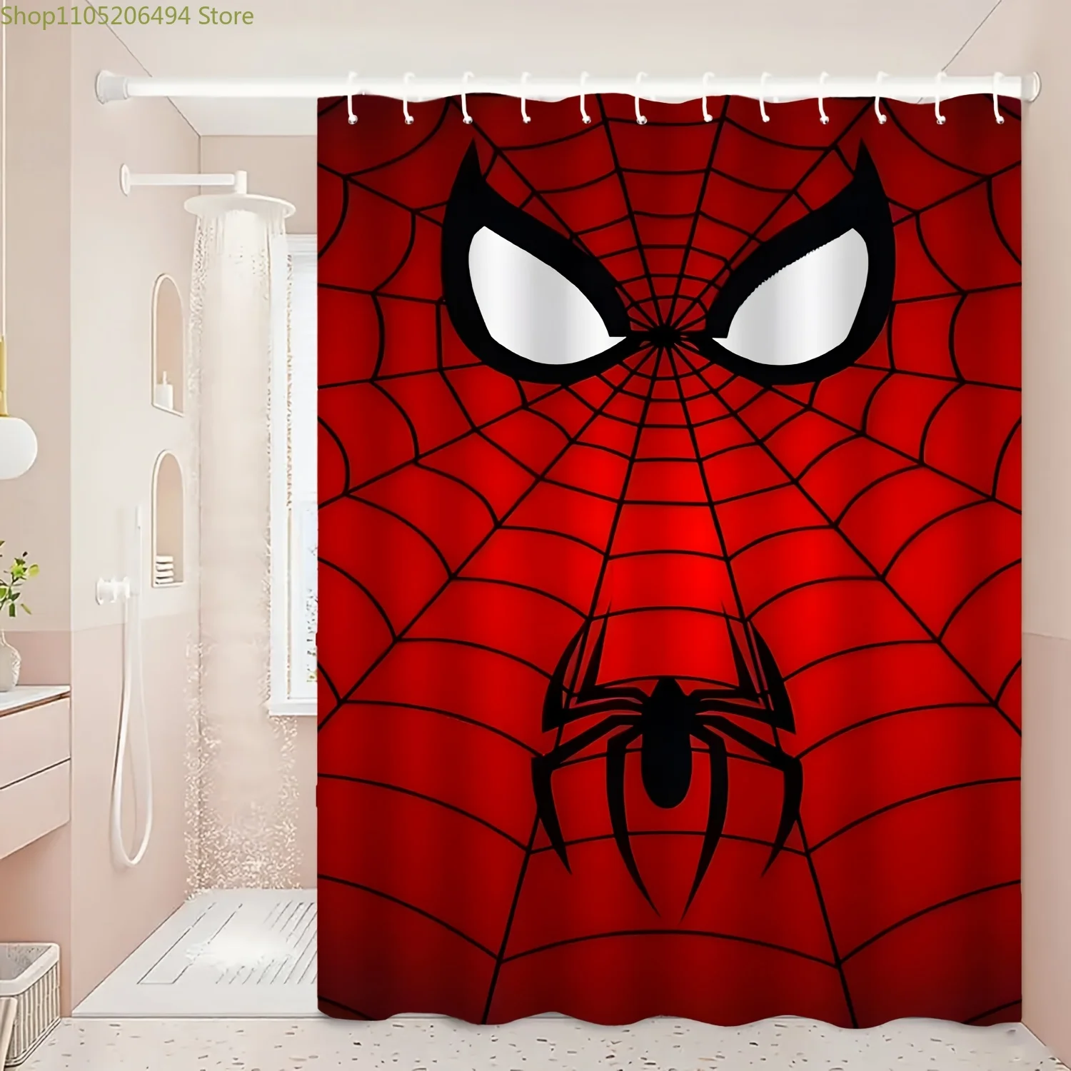 Занавеска для душа с принтом в виде Человека-паука, изготовленная из прочной полиэстеровой ткани, подходит для уютных домашних ванных комнат и
Занавеска для душа с принтом в виде Человека-паука, изготовленная из прочной полиэстеровой ткани, подходит для уютных домашних ванных комнат и