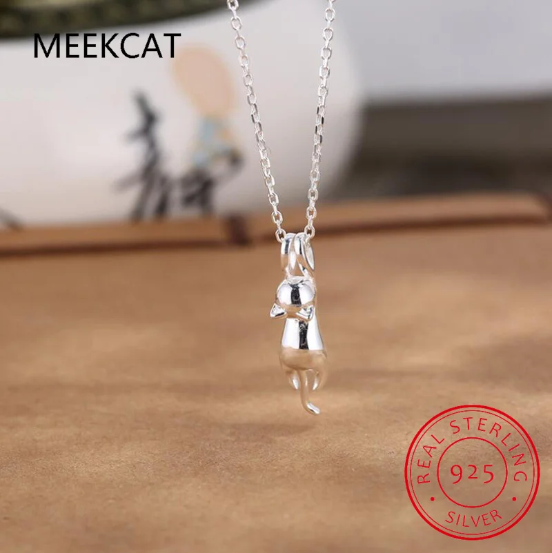 High Quality Smooth 925 Sterling Silver Lovely Cat Long Tail Necklaces & Pendants S925 Fine Jewelry SCN032
High Quality Smooth 925 Sterling Silver Lovely Cat Long Tail Necklaces & Pendants S925 Fine Jewelry SCN032