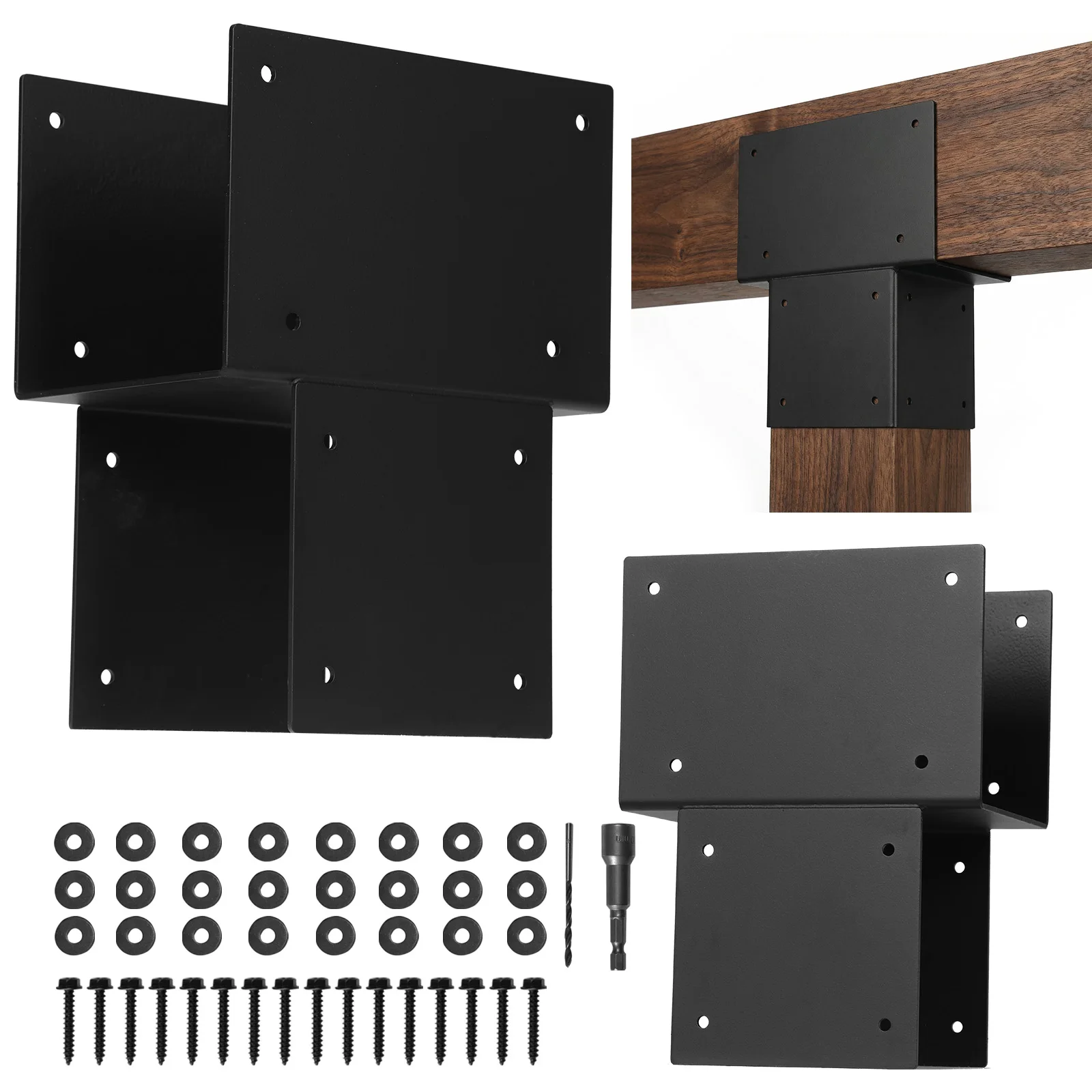 2 Pack Galvanized Steels Pergola Connector Brackets 6x6 Post Anchor Inside Mount Bracket Steel Post Anchor Connector for Wood
2 Pack Galvanized Steels Pergola Connector Brackets 6x6 Post Anchor Inside Mount Bracket Steel Post Anchor Connector for Wood