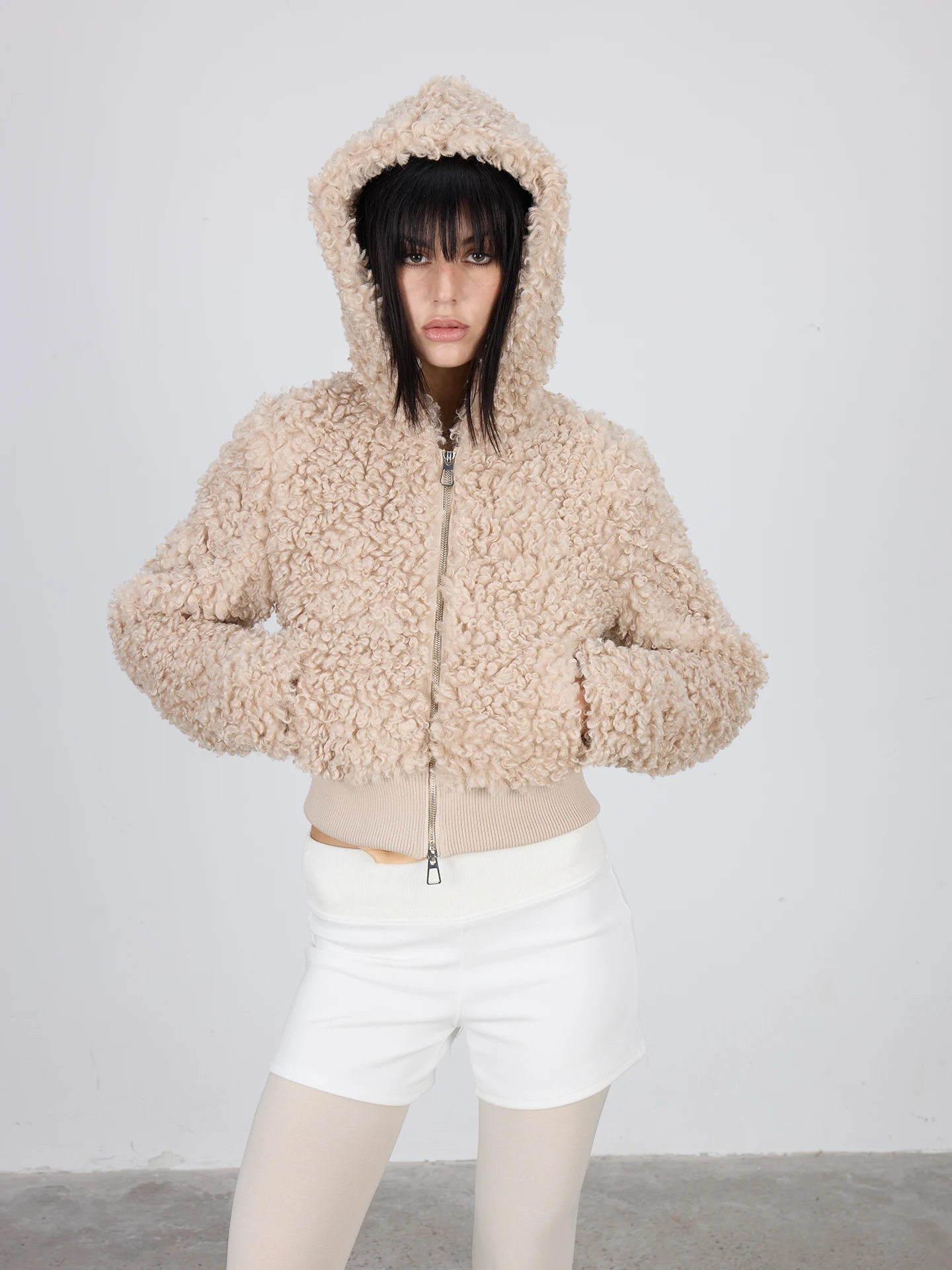 Princ Sle ort Lamb Fur Jaet Women's Autumn Winter Warm Coat with Hood Zipper Long Sve Top Ladies Faion 2025
Princ Sle ort Lamb Fur Jaet Women's Autumn Winter Warm Coat with Hood Zipper Long Sve Top Ladies Faion 2025