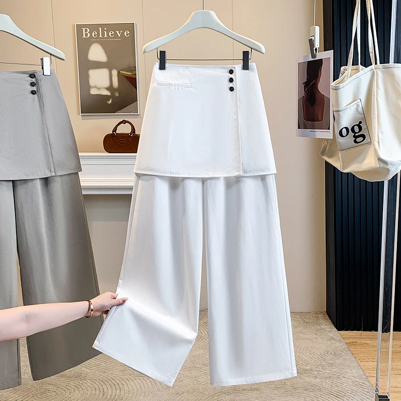High Waist Wide Leg Suit Pants plus Size Women's Casual Trousers Spring Summer New Style Commute Artistic Style Fashionable
High Waist Wide Leg Suit Pants plus Size Women's Casual Trousers Spring Summer New Style Commute Artistic Style Fashionable