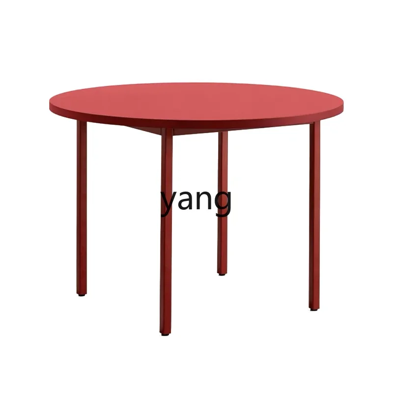 Lmm simple light luxury household small apartment color dining table round Nordic leisure negotiation table round table
Lmm simple light luxury household small apartment color dining table round Nordic leisure negotiation table round table