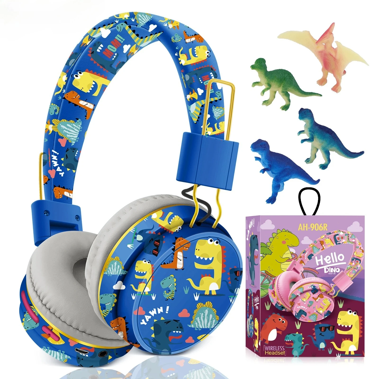 Christmas Gift Kids Headphones Dinosaur Wirless Bluetooth Headset Stereo Music Headphones for Phone Ipad Box with Dinosaur Toy
Christmas Gift Kids Headphones Dinosaur Wirless Bluetooth Headset Stereo Music Headphones for Phone Ipad Box with Dinosaur Toy