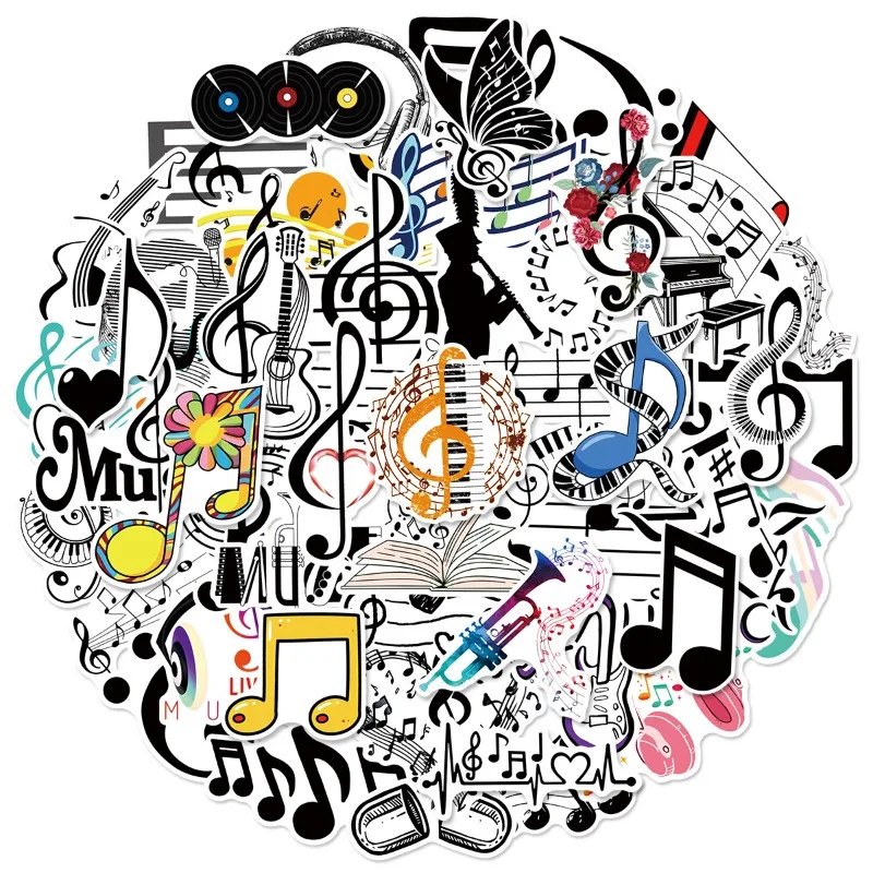 10/50 шт. красочные наклейки с музыкальным символом, украшения для гитары, бутылки с водой, багажа, холодильника, водонепроницаемые наклейки, оптовая продажа
10/50 шт. красочные наклейки с музыкальным символом, украшения для гитары, бутылки с водой, багажа, холодильника, водонепроницаемые наклейки, оптовая продажа