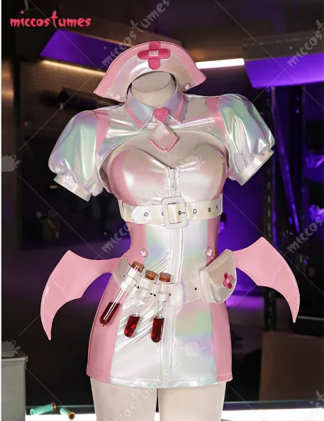 Miccostumes Women's Buroo Cosplay Costume Nurse Dress Crop Top with Wings Halloween cosplay costume
Miccostumes Women's Buroo Cosplay Costume Nurse Dress Crop Top with Wings Halloween cosplay costume