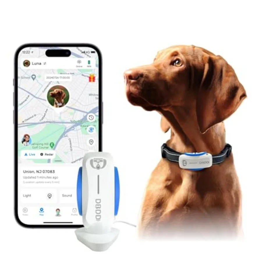 AI GPS Tracker for Dogs 30lbs+ Real Time Location and AI Health Assistant Electronic Fence Waterproof iOS and Android Universal
AI GPS Tracker for Dogs 30lbs+ Real Time Location and AI Health Assistant Electronic Fence Waterproof iOS and Android Universal
