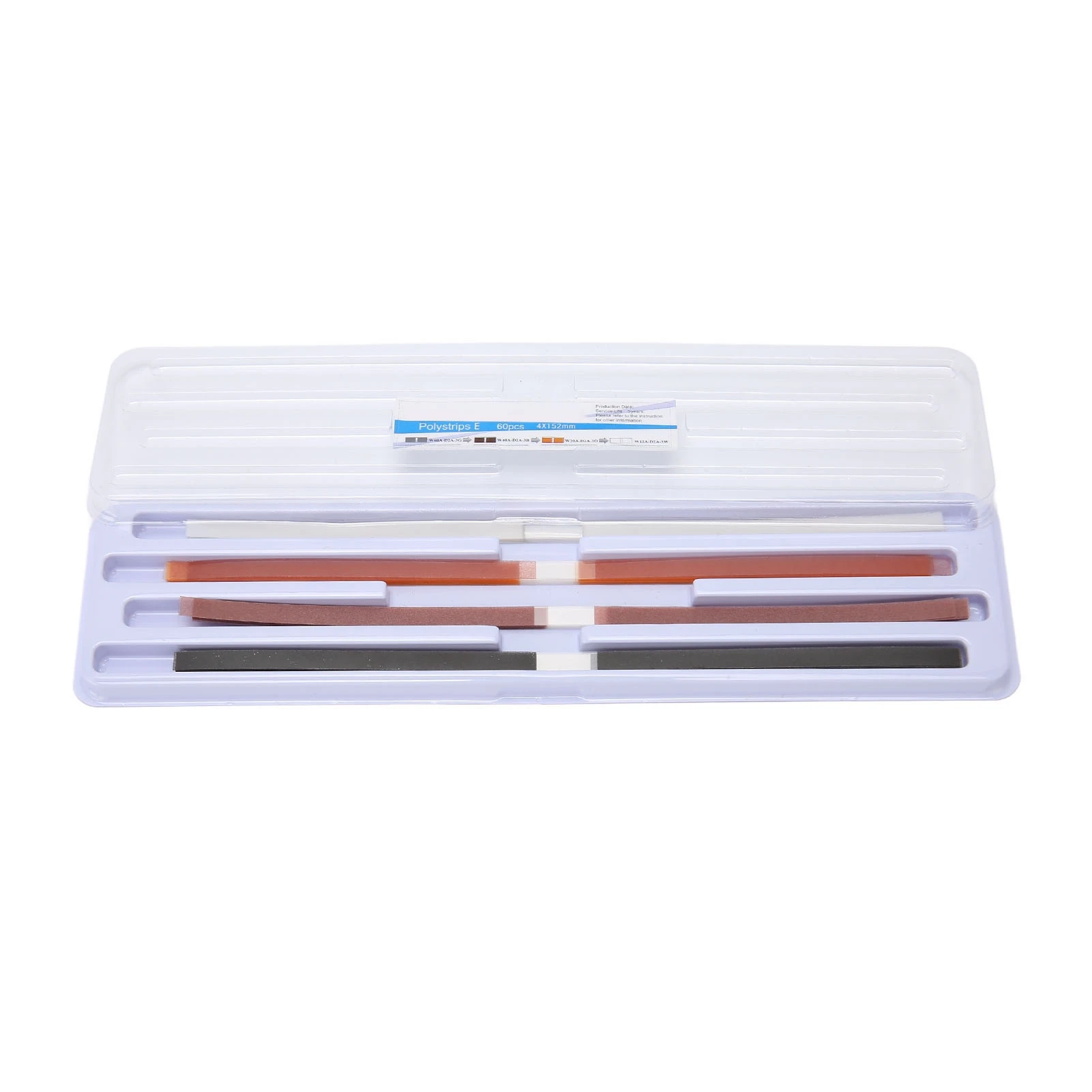 60pcs Dental Abrasive Polishing Strips Double Sides 4 Colors Sanding Strips for Jewelry
60pcs Dental Abrasive Polishing Strips Double Sides 4 Colors Sanding Strips for Jewelry