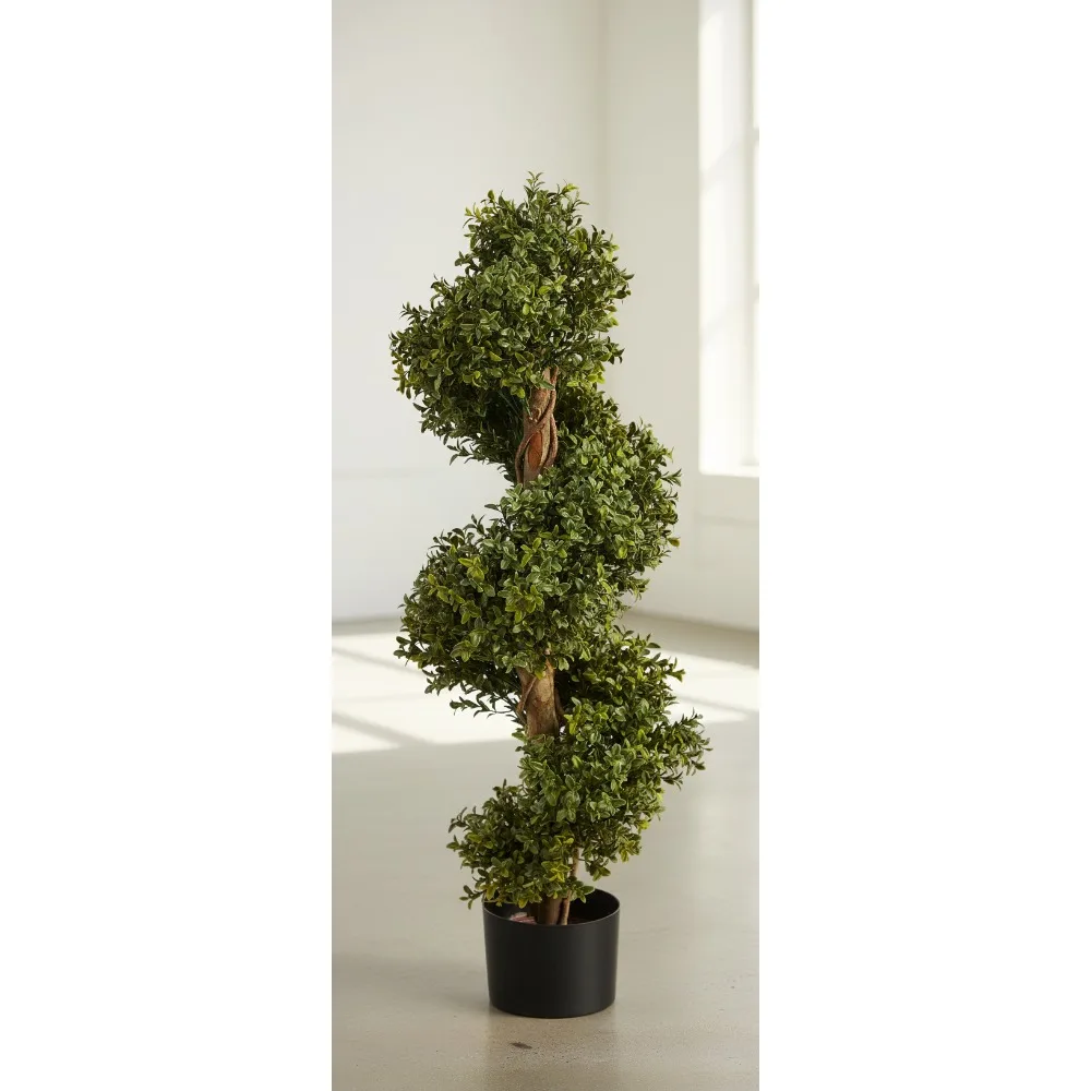 33-дюймовое спиральное искусственное самшитовое дерево для внутреннего и наружного декора, топиарий с нулевым обслуживанием
33-дюймовое спиральное искусственное самшитовое дерево для внутреннего и наружного декора, топиарий с нулевым обслуживанием