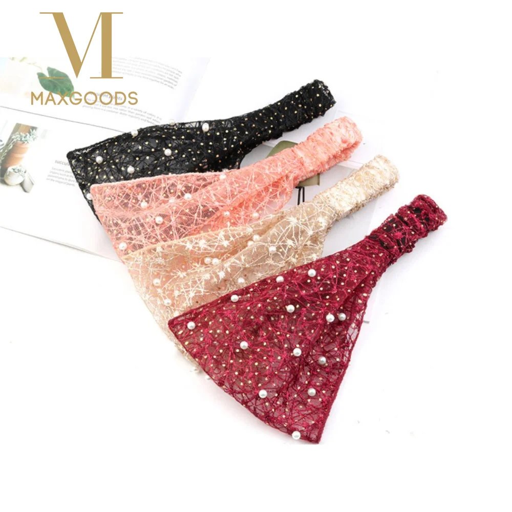 Elastic Turban Headwear Pearl Lace Headband Wash Face Cover White Hair Band Fashion Stretch Women Headwrap for Dance Biker
Elastic Turban Headwear Pearl Lace Headband Wash Face Cover White Hair Band Fashion Stretch Women Headwrap for Dance Biker