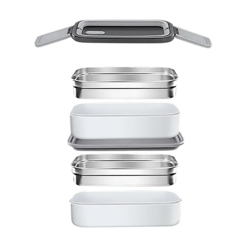 Insulated Lunch Container 2-Tier Meal Storage Container with Handle Leak-Resistant Salad Bowl For School Travel Outdoor Work
Insulated Lunch Container 2-Tier Meal Storage Container with Handle Leak-Resistant Salad Bowl For School Travel Outdoor Work