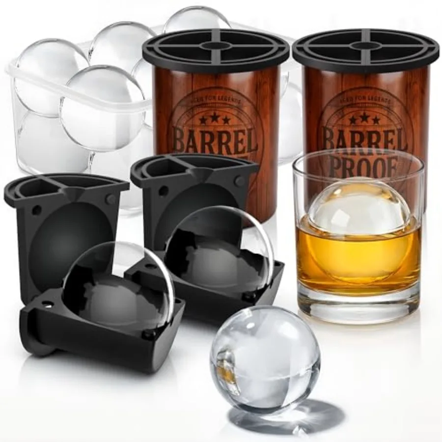 Clear Ice Cube Maker, 2.5 Inch Crystal Large Clear Ice Ball Maker, Silicone Ice Cube Mold for Cocktails, Drinks and Bourbon, Wh
Clear Ice Cube Maker, 2.5 Inch Crystal Large Clear Ice Ball Maker, Silicone Ice Cube Mold for Cocktails, Drinks and Bourbon, Wh