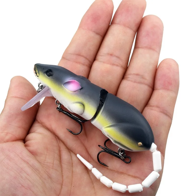 1pcs Imitation Mouse Bait with Joint, 15.5g/15.5cm Long Throw Pencil Minnow Drop Warbler Mock Bait 3D Simulation of Mouse Form
1pcs Imitation Mouse Bait with Joint, 15.5g/15.5cm Long Throw Pencil Minnow Drop Warbler Mock Bait 3D Simulation of Mouse Form