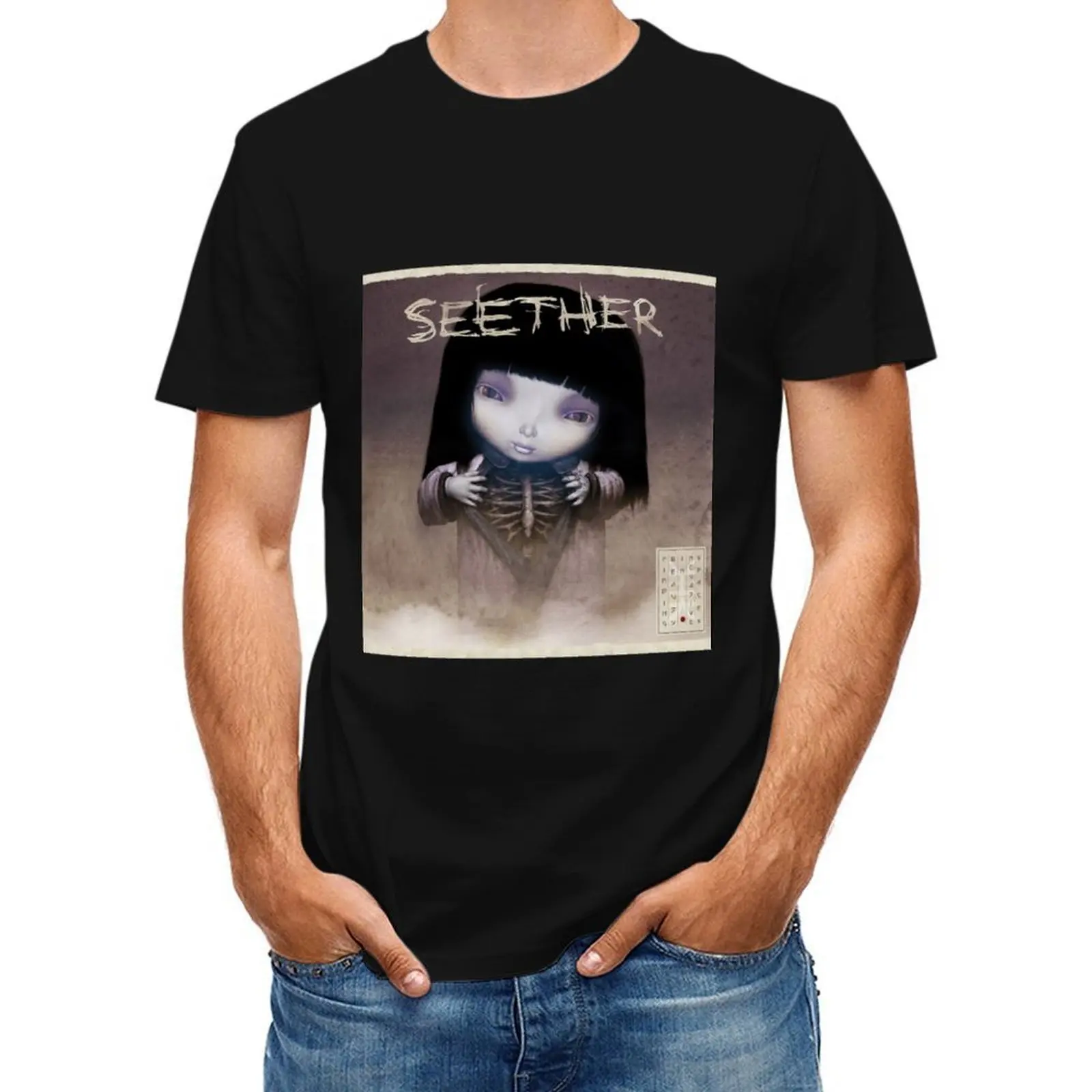 Seether Finding Beauty in Negative Spaces Футболка Заготовки для одежды Топпинг мужской дизайнерской одежды
Seether Finding Beauty in Negative Spaces Футболка Заготовки для одежды Топпинг мужской дизайнерской одежды