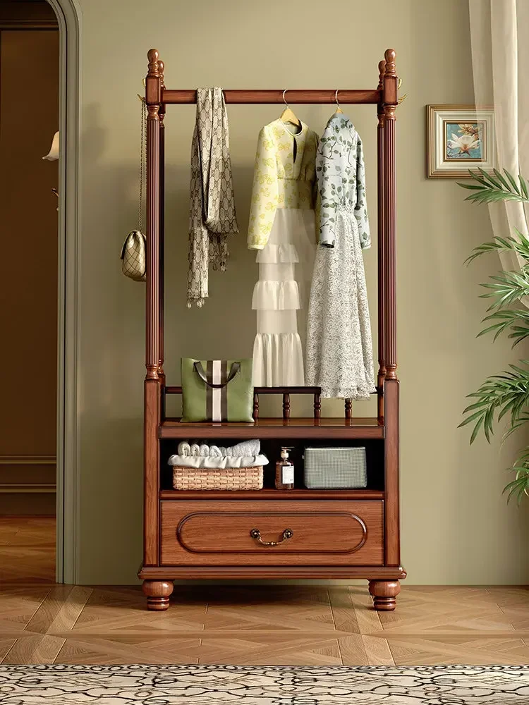 d1 retro solid wood bedroom floor-to-ceiling mahogany small apartment with drawers, clothes, hanger
d1 retro solid wood bedroom floor-to-ceiling mahogany small apartment with drawers, clothes, hanger
