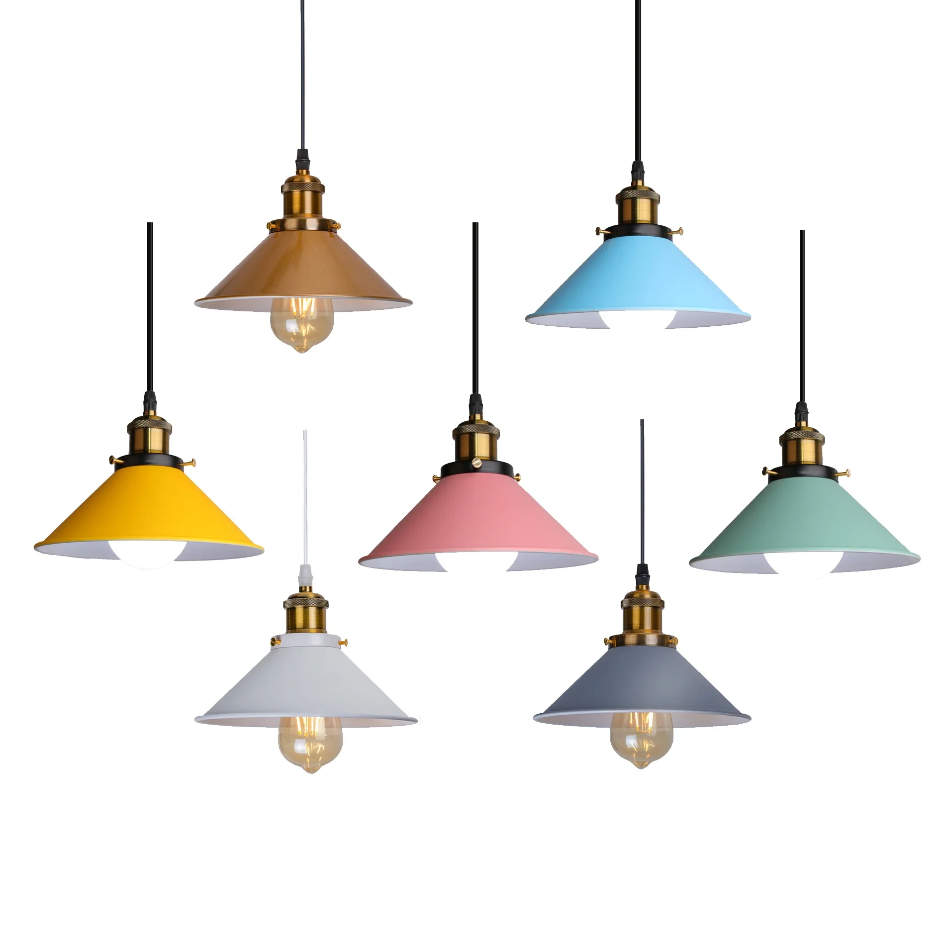 Nordic Modern Simple Pendant Light Industrial Loft Vintage Wrought Iron Hanging Lamp Kitchen Dinning Room Bar Color Chandelier
Nordic Modern Simple Pendant Light Industrial Loft Vintage Wrought Iron Hanging Lamp Kitchen Dinning Room Bar Color Chandelier
