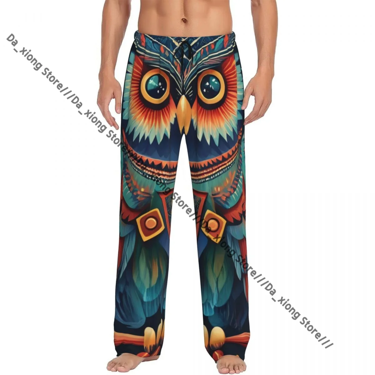 Мужские повседневные пижамные брюки с длинными штанинами, свободным кроем, эластичным поясом, с ярким принтом совы, уютная домашняя одежда для сна и отдыха
Мужские повседневные пижамные брюки с длинными штанинами, свободным кроем, эластичным поясом, с ярким принтом совы, уютная домашняя одежда для сна и отдыха