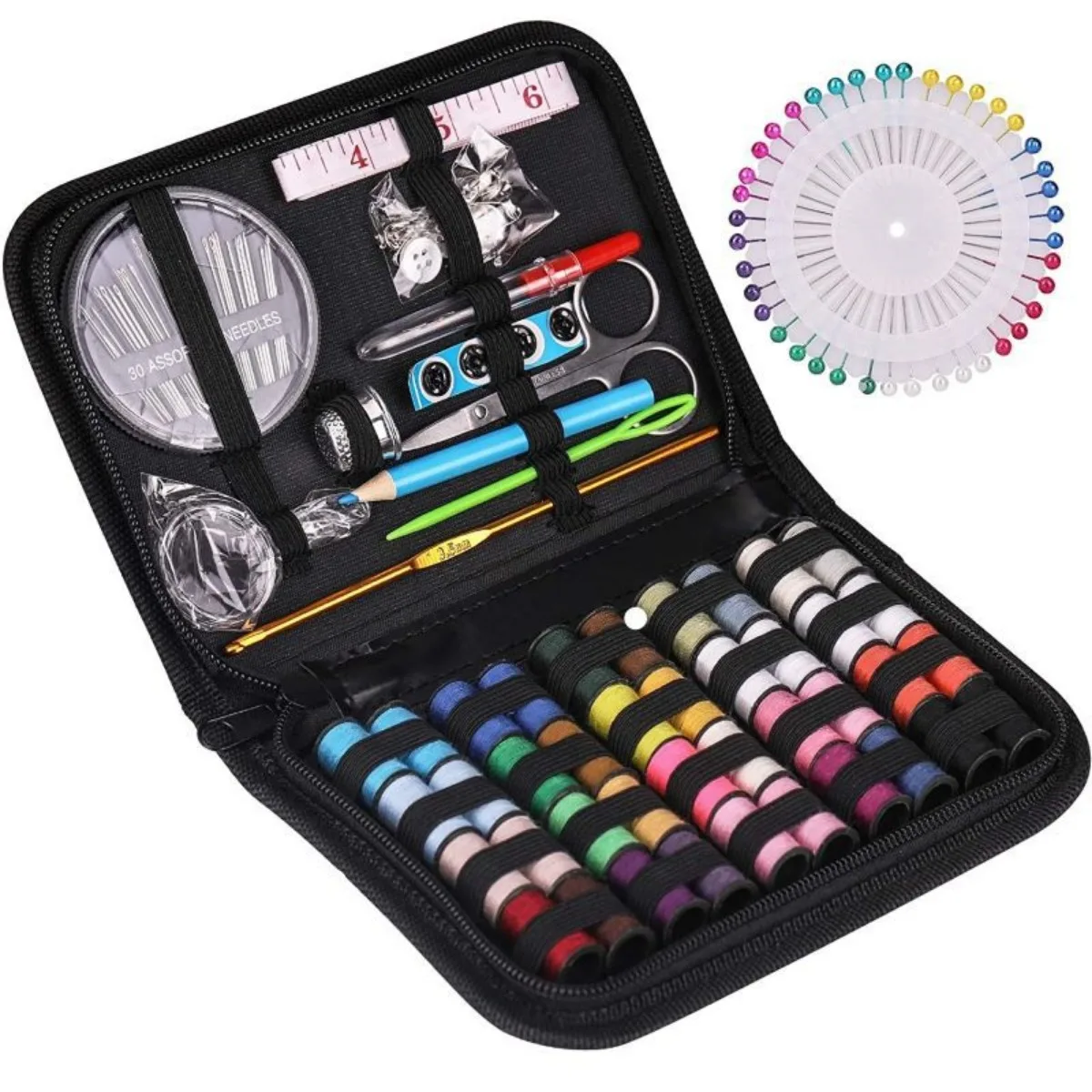 Sewing Kit for Adults Beginner Traveler Portable Sewing Supplies Contains Tape Measure Scissors Thimble Thread Sewing Needles 
Sewing Kit for Adults Beginner Traveler Portable Sewing Supplies Contains Tape Measure Scissors Thimble Thread Sewing Needles