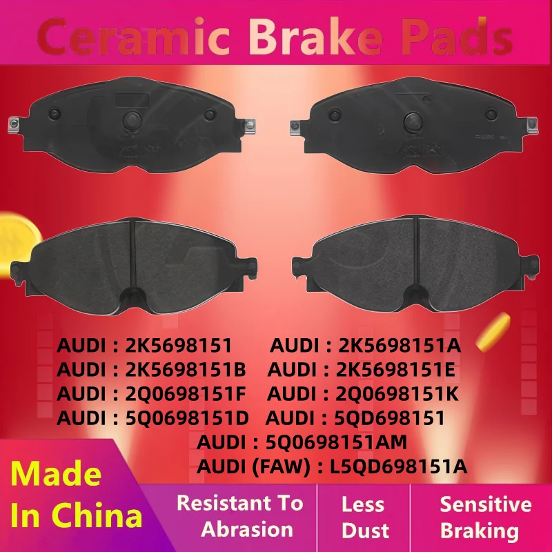 For (Faw) Audi Tt Q3 Q2l Q2 A3 Front Brake Pad 2k5698151 5qd698151 L5qd698151a/Auto Parts D1760
For (Faw) Audi Tt Q3 Q2l Q2 A3 Front Brake Pad 2k5698151 5qd698151 L5qd698151a/Auto Parts D1760