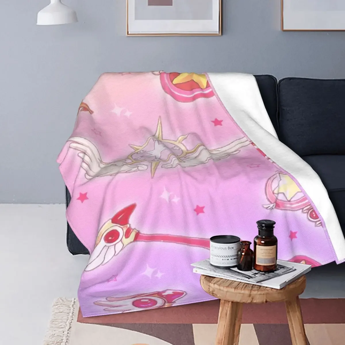 Cardcaptor Sakura Star Blankets Fleece Autumn Winter 3D Cartoon Cute Multi-function Warm Throw Blankets for Home Travel Quilt
Cardcaptor Sakura Star Blankets Fleece Autumn Winter 3D Cartoon Cute Multi-function Warm Throw Blankets for Home Travel Quilt