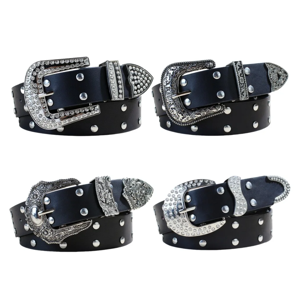 Vintage Willow Nails Trendy Fashion Punk Style Belt Personalized Men's and Women's Jeans Universal Belt
Vintage Willow Nails Trendy Fashion Punk Style Belt Personalized Men's and Women's Jeans Universal Belt