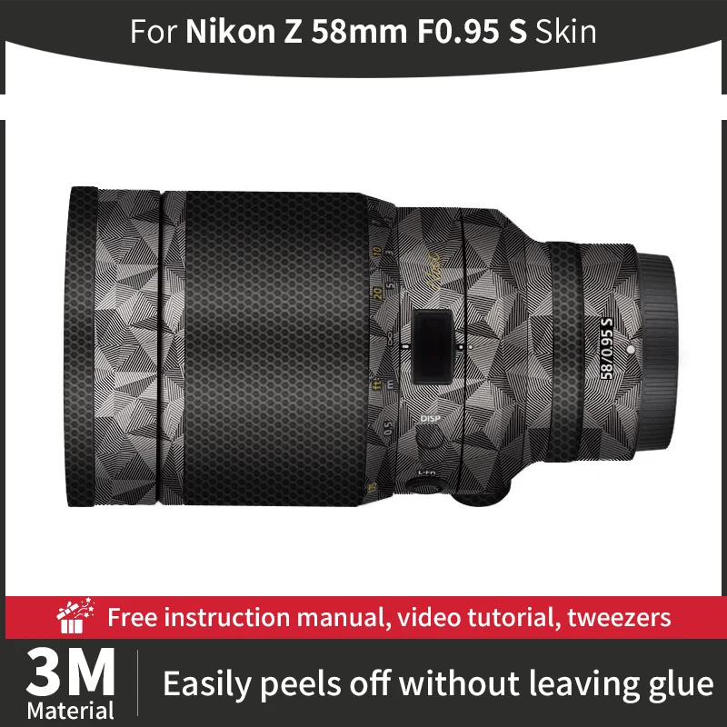 For Nikon 58mm Skin Nikon Z 58mm F0.95 S Camera Lens Skin Anti-scratch Camera Lens Sticker protective film
For Nikon 58mm Skin Nikon Z 58mm F0.95 S Camera Lens Skin Anti-scratch Camera Lens Sticker protective film