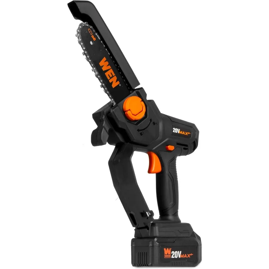 Аккумуляторная мини-бензопила макс. 20 В с 6-дюймовой планкой, аккумулятором емкостью 4 Ач и зарядным устройством для эффективных режущих средств в садовых деревьях Trimmi
Аккумуляторная мини-бензопила макс. 20 В с 6-дюймовой планкой, аккумулятором емкостью 4 Ач и зарядным устройством для эффективных режущих средств в садовых деревьях Trimmi