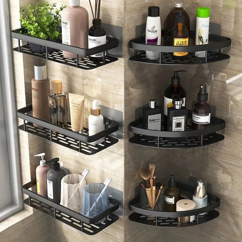 Shower Shelf Bathroom Shelf Aluminum Alloy Shampoo Rack Makeup Storage Organizer Bathroom Accessories No Drill Wall Corner Shelf
Shower Shelf Bathroom Shelf Aluminum Alloy Shampoo Rack Makeup Storage Organizer Bathroom Accessories No Drill Wall Corner Shelf