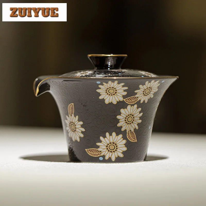 120ml Stacking Materials Sunflower Hand Grab Teapot Luxury Tea Infuser Pot Tea Maker Kettle With Strainer Teaware Ornaments Gift
120ml Stacking Materials Sunflower Hand Grab Teapot Luxury Tea Infuser Pot Tea Maker Kettle With Strainer Teaware Ornaments Gift
