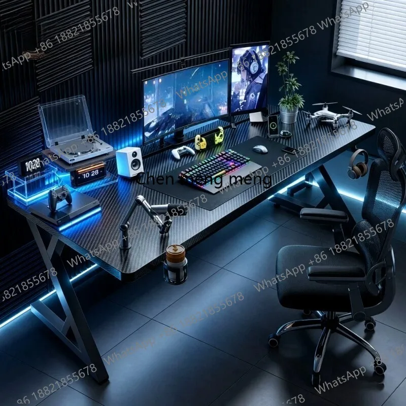 Gaming table desktop computer, bedroom home desk can be installed, student writing study table
Gaming table desktop computer, bedroom home desk can be installed, student writing study table