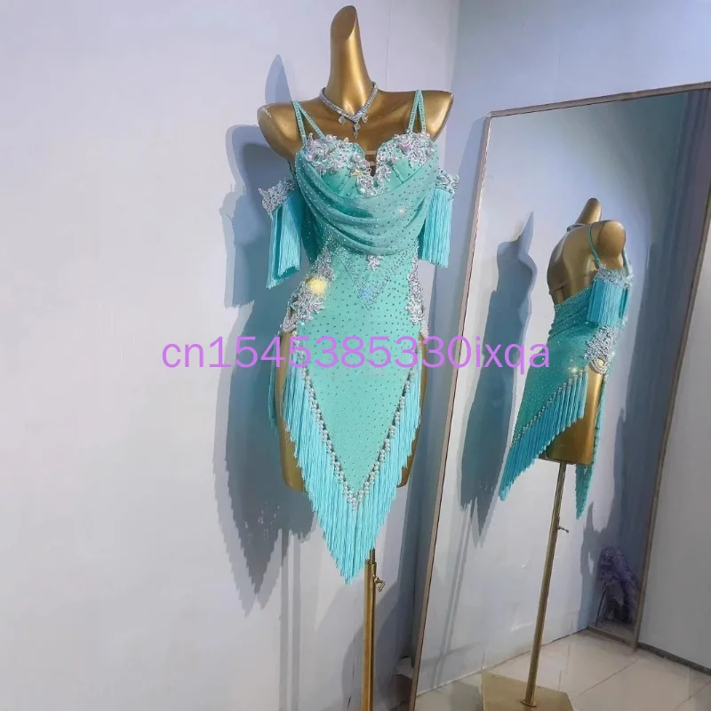 LatinDance Costume for Women's Customized Senior Diamond Tassel Dress Tango Samba Rumba Performance Costumes Child Latin Dresses
LatinDance Costume for Women's Customized Senior Diamond Tassel Dress Tango Samba Rumba Performance Costumes Child Latin Dresses