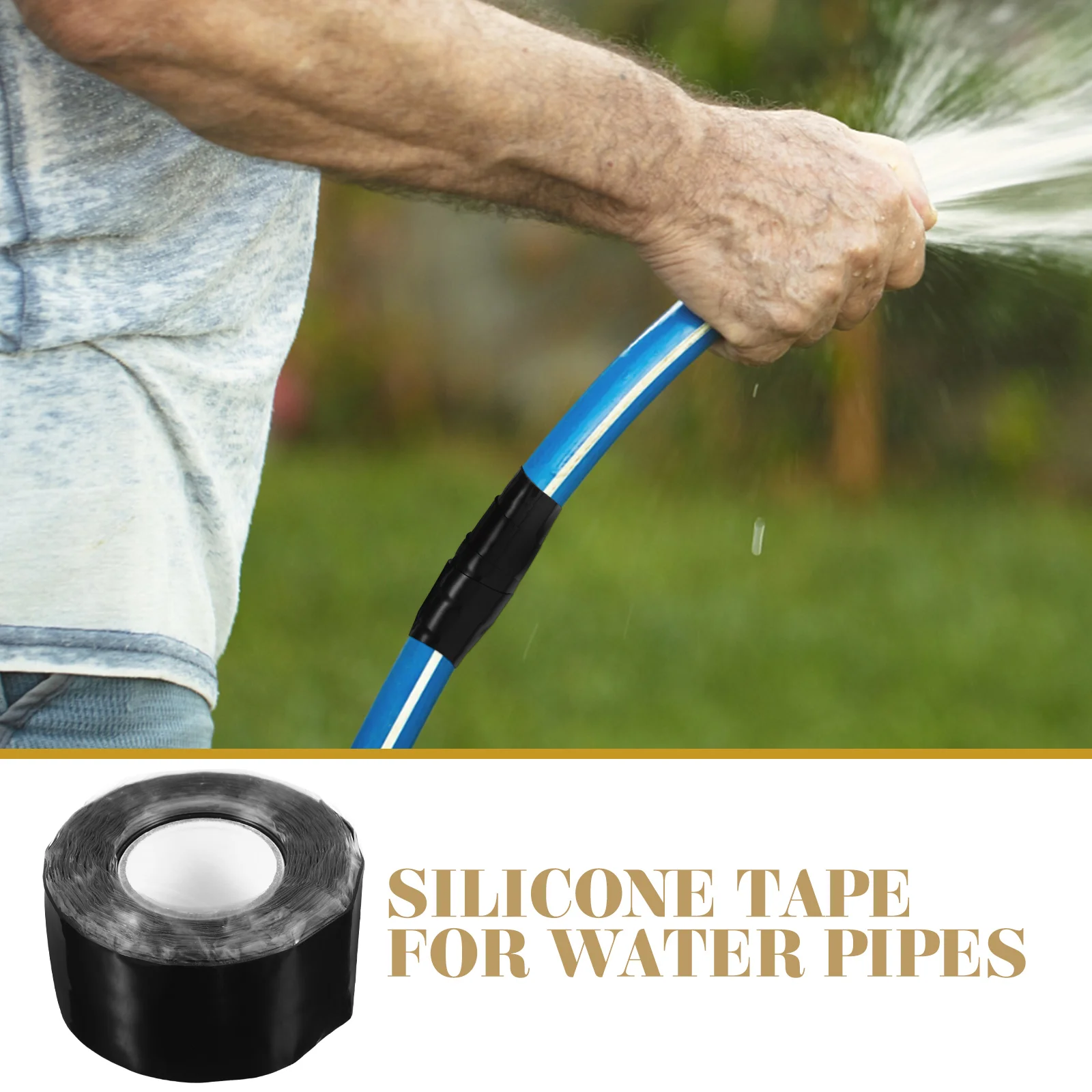 Waterproof Tape 25mmx3m Black 05mm Thick Silicone Duct Tape for Pipe Repair Leak Stop Outdoor Use Sealing Hose Plumber
Waterproof Tape 25mmx3m Black 05mm Thick Silicone Duct Tape for Pipe Repair Leak Stop Outdoor Use Sealing Hose Plumber