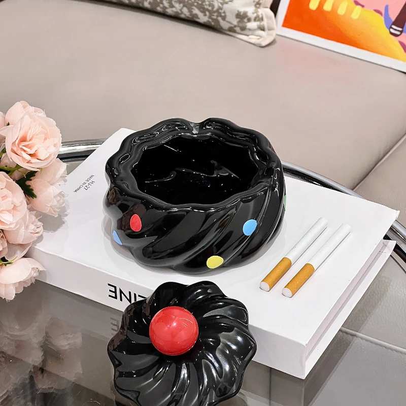 Latest Household Living Room Polka Dot Ashtray, Fashionable, Cute, Creative Ice Cream Ashtray, Ceramic Jewelry Storage Box
Latest Household Living Room Polka Dot Ashtray, Fashionable, Cute, Creative Ice Cream Ashtray, Ceramic Jewelry Storage Box
