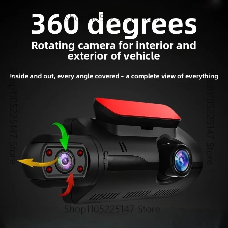 The car 3-inch dash cam has dual lenses in front of the car and inside the car HD 1080P
The car 3-inch dash cam has dual lenses in front of the car and inside the car HD 1080P