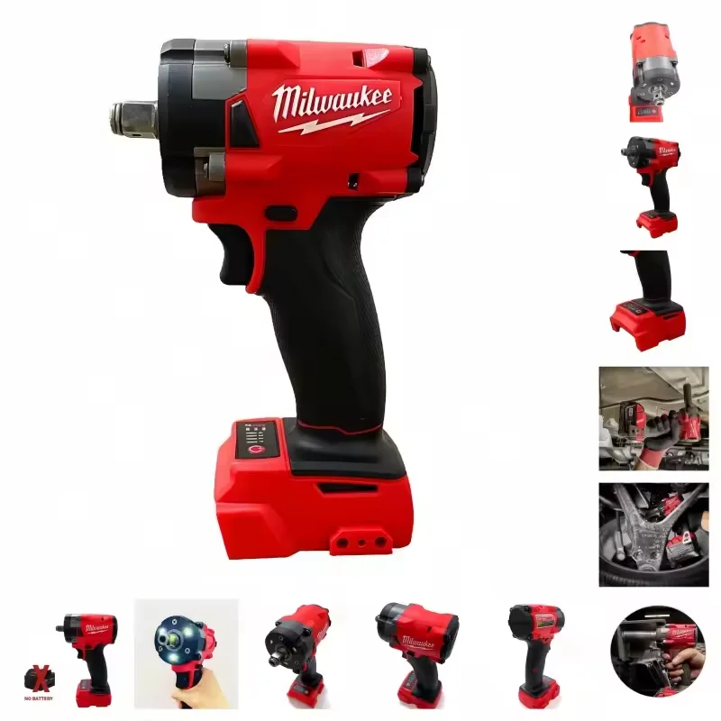 18V Milwaukee Brushless Cordless Battery 1/2 Electric Wrench Car Truck Repair Screwdriver Impact Drill Rechargable Power Tools
18V Milwaukee Brushless Cordless Battery 1/2 Electric Wrench Car Truck Repair Screwdriver Impact Drill Rechargable Power Tools