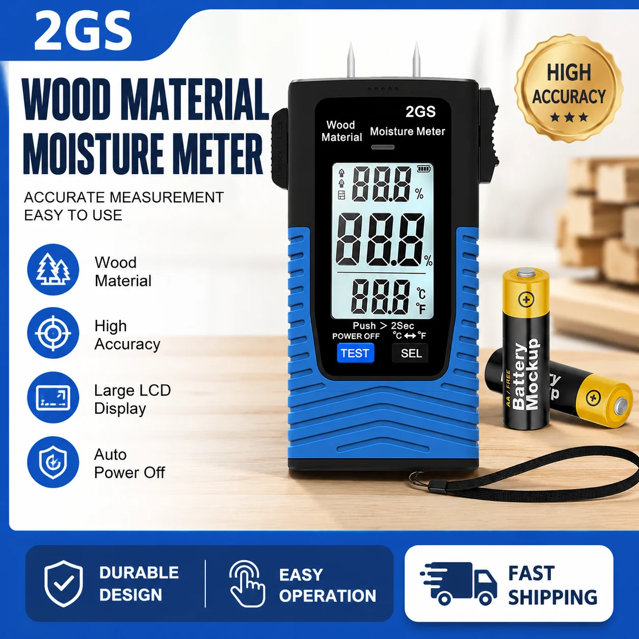 LED Wood Moisture Meter Pin Humidity Tester Damp Detector for Firewood Floor Furniture Building Material Woodworking
LED Wood Moisture Meter Pin Humidity Tester Damp Detector for Firewood Floor Furniture Building Material Woodworking