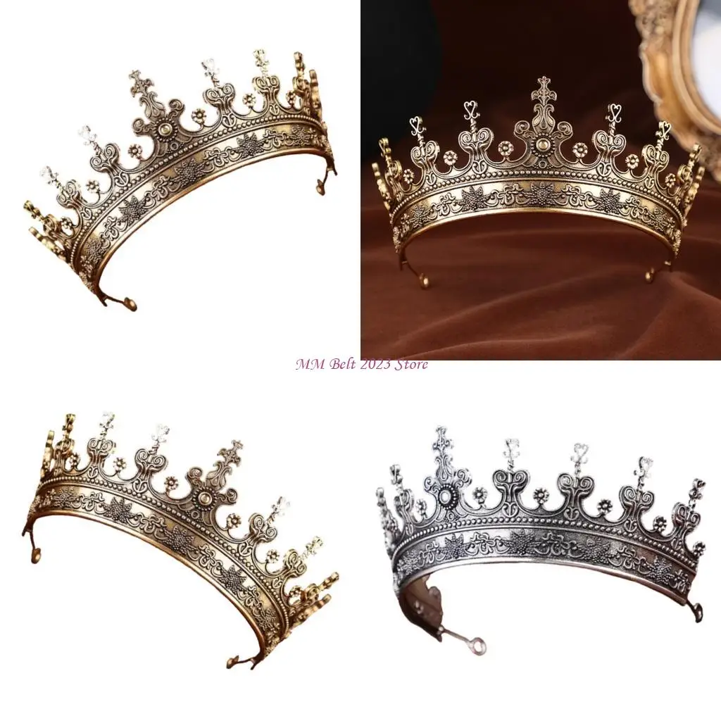 49ME Baroque Tiaras Hairband Crownpiece for Evening Event and Wedding Celebration
49ME Baroque Tiaras Hairband Crownpiece for Evening Event and Wedding Celebration